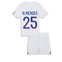Paris Saint-Germain Nuno Mendes #25 Fußballbekleidung 3rd trikot Kinder 2022-23 Kurzarm (+ kurze hosen)